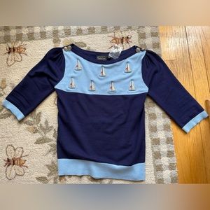 Voodoo Vixen Nautical “Sail Away” sweater.